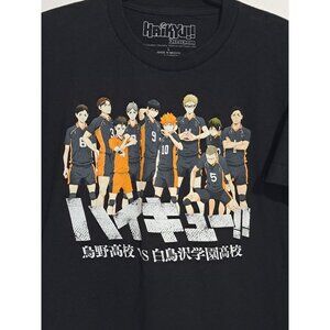 Haikyu!! Karasuno Vs Shiratorizawa Black T-Shirt L 3rd Season Official Merch 100